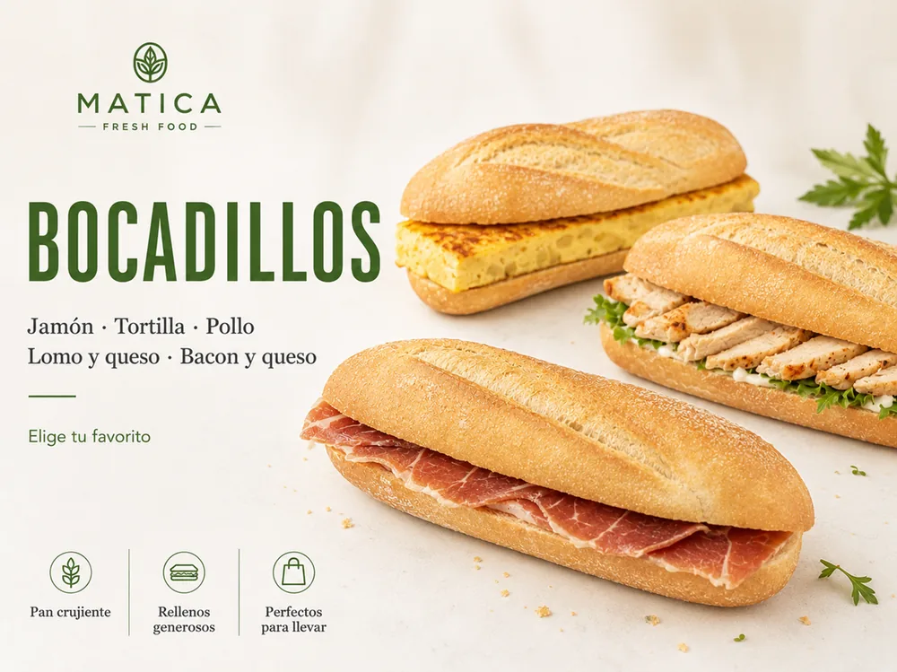 Escoge tu bocadillo